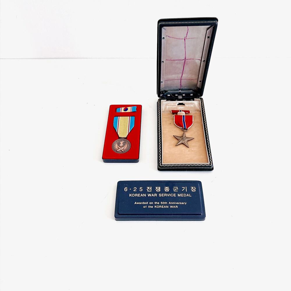 Korean War Service Medal and Broze Star Medal